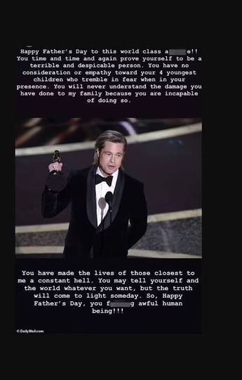El fuerte mensaje que Pax Thien escribió en sus redes sobre su padre Brad Pitt.