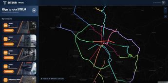 La página de Mi Ruta como es su interfaz al entrar y la muestra de todas las rutas disponibles | Mi Ruta vía plataforma web
