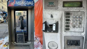 Los teléfonos públicos usaban tarjetas para funcionar.| Especial