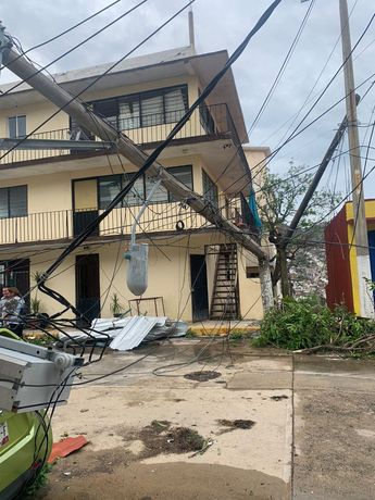 La casa de Alejandra y Selene tuvo graves daños estructurales.