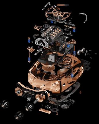 La ingenieria del Bugatti Chiron Blue Titanium lo convierte en una pieza de moda exclusiva / Especial