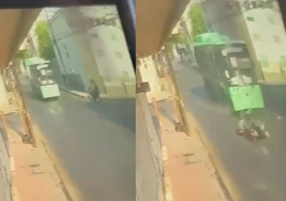La pareja que viajaba en la motocicleta salió proyectada tras el choque. | Especial