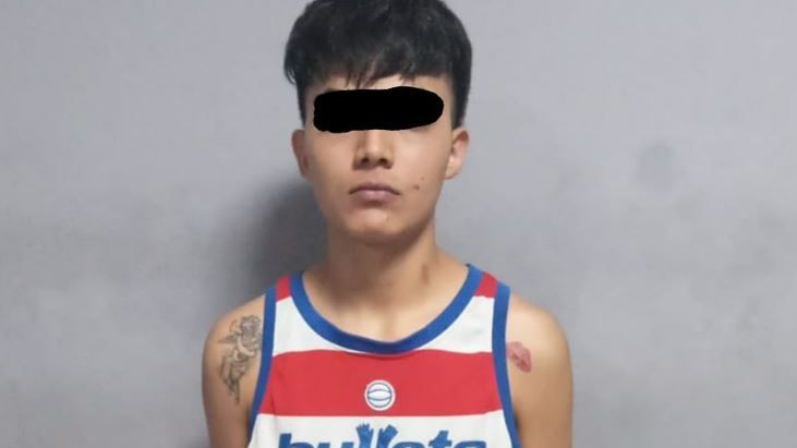 Fue detenido el joven de nombre Ángel Gabriel de 18 años de edad. | Cortesía