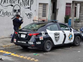 La Policía de Apodaca fue la primera respondiente a los hechos. | Agustín Martínez