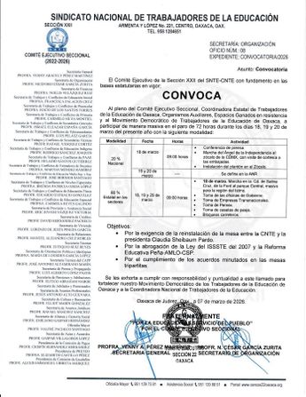La protesta tendrá dos itinerarios distintos en la Ciudad de México y en los demás municipios de Oaxaca / Cortesía