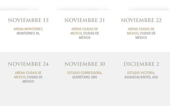 Las fechas de Luis Miguel fueron eliminadas poco después / Captura.