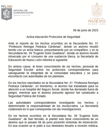 Comunicado | Especial