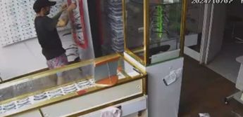 Imagen de las cámaras de seguridad del negocio en la zona de la Purísima. | Cortesía