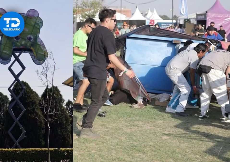 La estructura que colapsó en Axe Ceremonia era un “punto de encuentro seguro” de acuerdo con el festival / Telediario