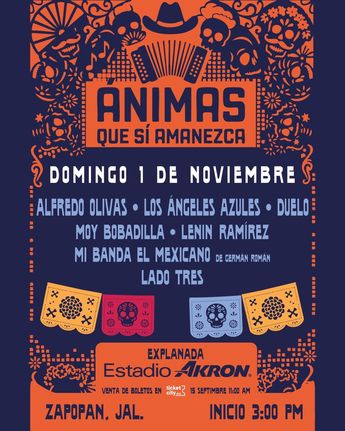 Cartel festival de Día de Muertos en Guadalajara. | Festival Ánimas