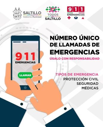 Mediante la aplicación 911 puedes reportar situaciones de emergencia o peligro.