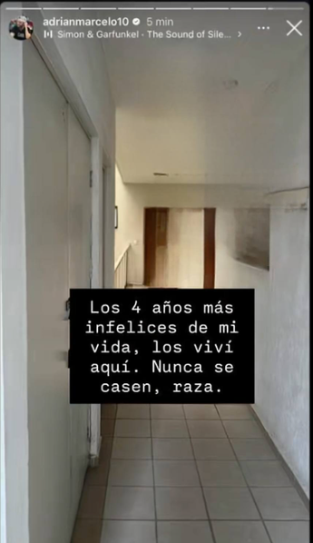Adrián Marcelo publica extraña historia. | Foto Instagram.