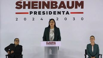 Ariadna Montiel durante su ratificación como titular de la Secretaría del Bienestar durante la administración de Claudia Sheinbaum / Especial