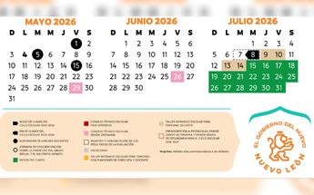 Calendario escolar de Nuevo León | Cortesía Gobierno de Nuevo León