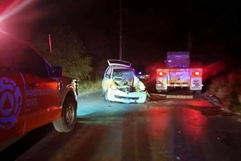 El conductor lesionado fue trasladado a un hospital. | Cortesía