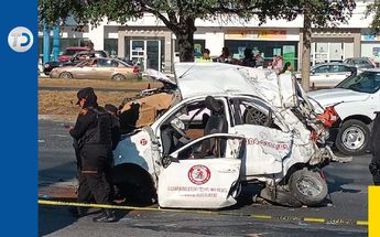 Choque an avenida Garza Sada en Monterrey. / Especial