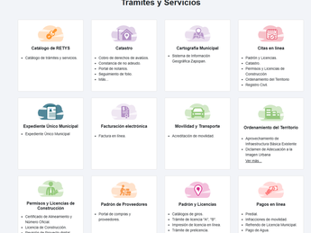 Así es el inicio de la plataforma digital de pagos de Zapopan.