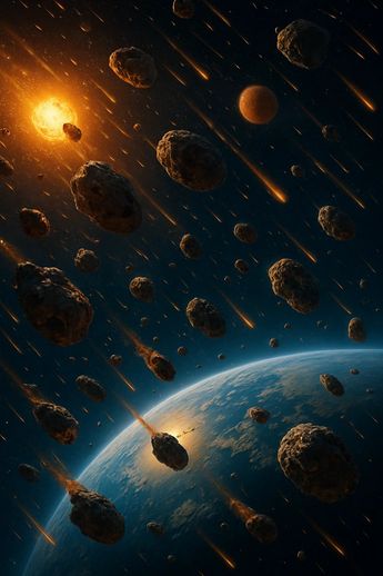 La órbita es la trayectoria que sigue un planeta alrededor de una estrella bajo la influencia constante de la fuerza gravitatoria. (Sora IA)