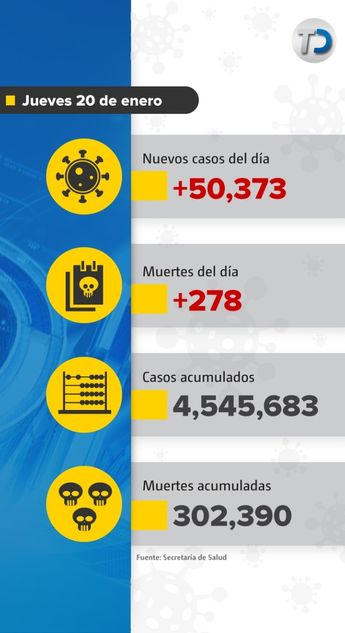 Muertes por covid-19 en México. / Cortesía