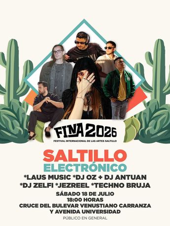 El evento electrónico en la FINA Saltillo es el festival masivo y gratuito de música electrónica