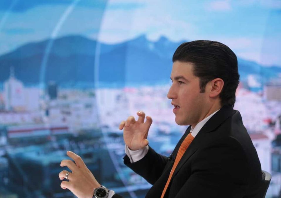 Samuel García, gobernador de NL en entrevista para Telediario. / Jorge López