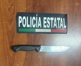 La mujer fue detenida en portación de un arma blanca e 25 centímetros. | Especial