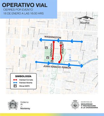 Operativo vial por evento partidista. | Cortesía