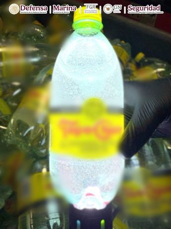 Decomiso de cristal en botellas de agua mineral
