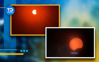 Primeras fotos del eclipse solar 2024 en Saltillo.
