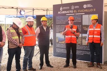 Avance de 3.14 por ciento en El Cuchillo II / Raúl Palacios