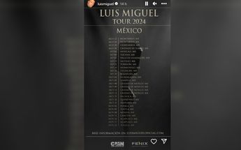 Fechas Luis Miguel 2024 | Captura de pantalla