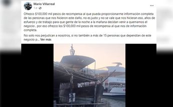 Mario Villareal dueño del Barco del pirata | Facebook