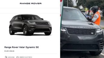 La camioneta de Adrián Marcelo es el modelo Range Rover Velar Dynamic SE