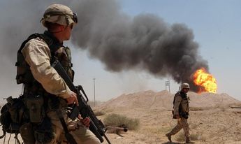 Ejército de los Estados Unidos patrullando zona en Irak. / Cortesía.