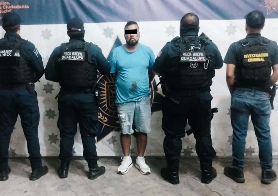 El hombre detenido en Guadalupe, Nuevo León fue identificado como César 'N' de 50 años. | Cortesía
