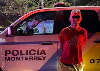 El hombre fue detenido por la Policía de Monterrey. | Cortesía