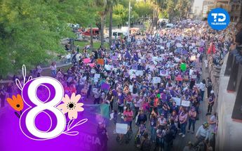 Inicia marcha 8M en Monterrey | Leyda Estrada