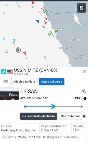 Recorrido de navíos estadunidenses en México