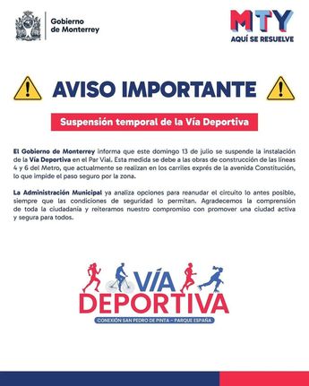 El Gobierno de Monterrey publicó un comunicado en redes. | Especial