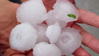 Granizo de gran tamaño en Ciénega de Flores | Especial