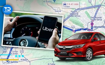 ¿Cuánto cobra un Uber de Saltillo a Monterrey?| Diseño: Oscar Avila