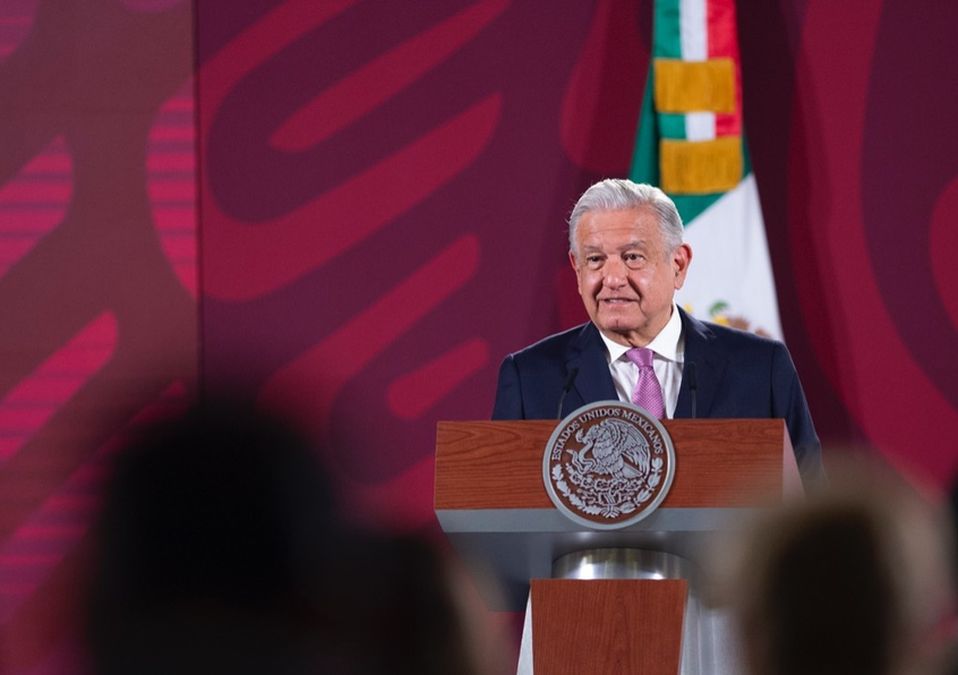 AMLO en La Mañanera. / Presidencia