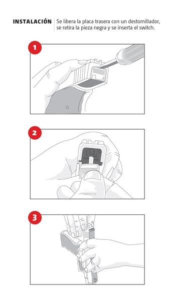 Instalación del dispositivo. | Ilustración