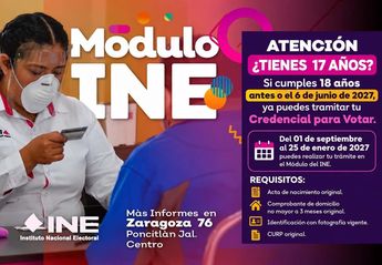 INE facilita el trámite de la credencial a quienes están cerca de los 18 años. | INE Jalisco