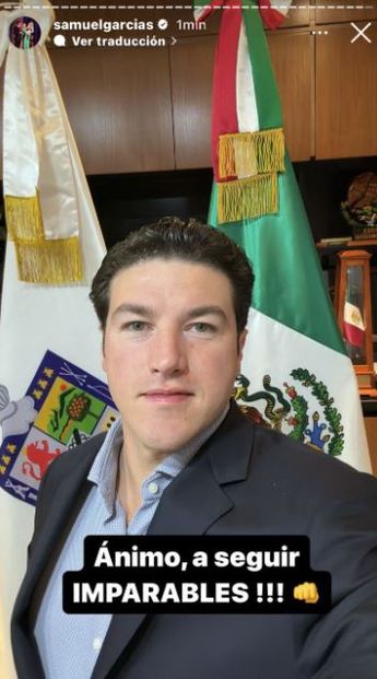 Historia de Samuel García en Instagram. | Cortesía