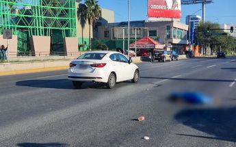 Una mujer murió al ser atropellada en el Centro de Monterrey. | Francisco Zúñiga Esquivel