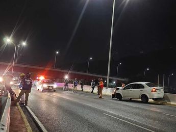 Accidente vial en avenida Gonzalitos. | Leyda Estrada