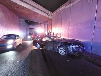 Accidente vial en avenida Gonzalitos. | Leyda Estrada