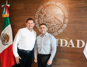 Alejandro Armenta comentó que la reunión con el titular de la SSPC fue para "fortalecer la coordinación entre los tres órdenes de gobierno" / Cortesía