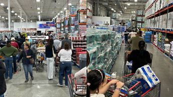 A través de redes sociales varios usuarios compartieron imágenes donde se aprecian las enormes filas en Costco. | Que Plan Mty